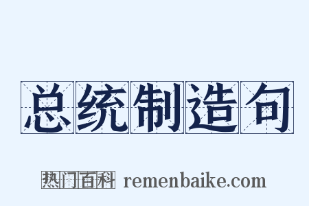 总统制造句是什么意思的图片